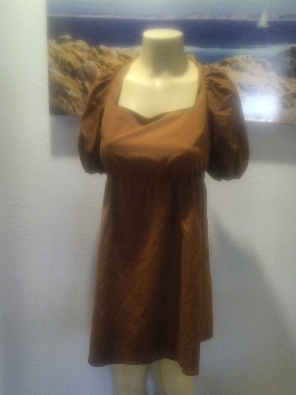 SHEIN Brown Midi Dress